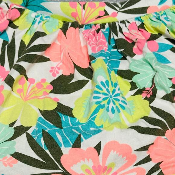 Toddler Girl's Tropical Floral Skort Skirt with Shorts 5T - Picture 2 of 6